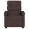 vidaXL Fauteuil inclinable &eacute;lectrique marron fonc&eacute; tissu