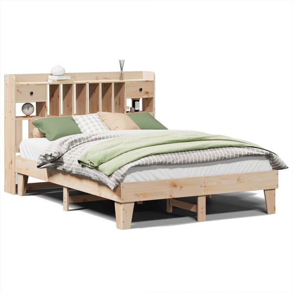 vidaXL Cadre de lit sans matelas 140x200 cm bois massif de pin