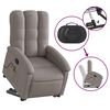 vidaXL Fauteuil inclinable de massage Taupe Tissu