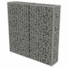 vidaXL Mur &agrave; gabion avec couvercles Acier galvanis&eacute; 100x20x100 cm