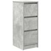 vidaXL Buffet gris b&eacute;ton 29,5x34x76 cm bois d'ing&eacute;nierie