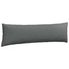 vidaXL Coussins de canapé 2 pcs Gris foncé 145 x 40 cm tissu