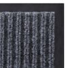 vidaXL Tapis d'entrée gris 90 x 150 cm PVC