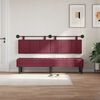 vidaXL T&ecirc;te de lit suspendue Ray&eacute; Bordeaux 170 x 55 x 5 cm tissu