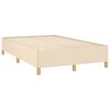 vidaXL Cadre de lit sans matelas cr&egrave;me 120x190 cm tissu