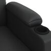 vidaXL Fauteuil de massage Noir Similicuir
