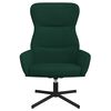 vidaXL Chaise de relaxation Vert fonc&eacute; Velours