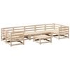 vidaXL Salon de jardin 8 pcs bois de pin massif