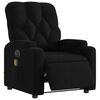 vidaXL Fauteuil de massage inclinable électrique Noir Tissu