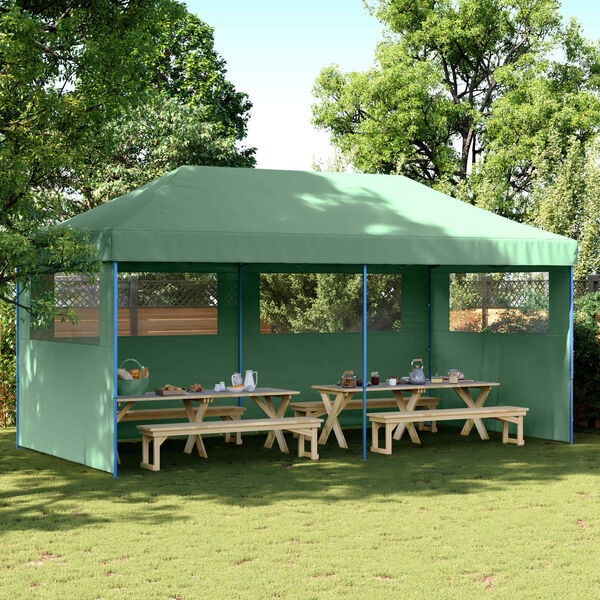 vidaXL Tente de f&ecirc;te Vert 292 x 580 x 315 cm Tissu Oxford