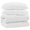 vidaXL Ensemble de Duvet 3 pcs Blanc Microfibre et Plumes D'oie