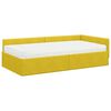 vidaXL Cadre de lit d'angle avec matelas Autre 2 pcs Vert Velours