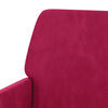 vidaXL Fauteuil Rouge bordeaux 62x79x79 cm Velours