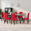 vidaXL Chaises &agrave; manger lot de 6 rouge bordeaux velours