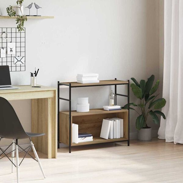 vidaXL &Eacute;tag&egrave;re ch&ecirc;ne artisanal 80 x 30 x 78.5 cm Bois d'ing&eacute;nierie