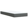 vidaXL Sommier &agrave; lattes de lit avec matelas Gris fonc&eacute; 80x200 cm Tissu