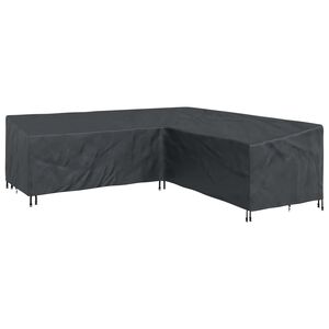 vidaXL Housse pour meubles Noir 255 x 255 x 80 cm Tissu Oxford 420D