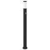 vidaXL Borne lumineuse avec d&eacute;tecteur 110 cm en acier inoxydable IP44