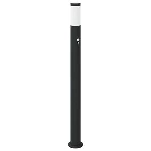 vidaXL Borne lumineuse avec d&eacute;tecteur 110 cm en acier inoxydable IP44