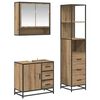 vidaXL Ensemble de mobilier de salle de bain 3 pcs Ch&ecirc;ne artisanal