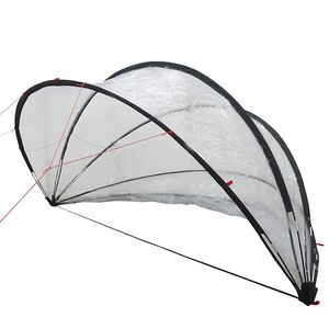 vidaXL D&ocirc;me de piscine 336 x 322 x 160 cm PVC Transparent