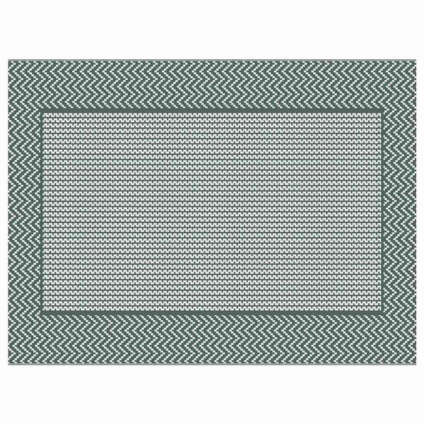 vidaXL Tapis d'extérieur ARAKIL Vert et blanc 300 x 400 cm PP