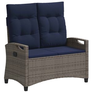 vidaXL Banc de jardin avec oreiller 105 x 60 x 112 cm acier
