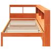 vidaXL Lit biblioth&egrave;que sans matelas cire marron 90x200 cm pin massif
