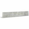vidaXL &Eacute;tag&egrave;res murales 2 pcs gris b&eacute;ton 100x16,5x16,5 cm