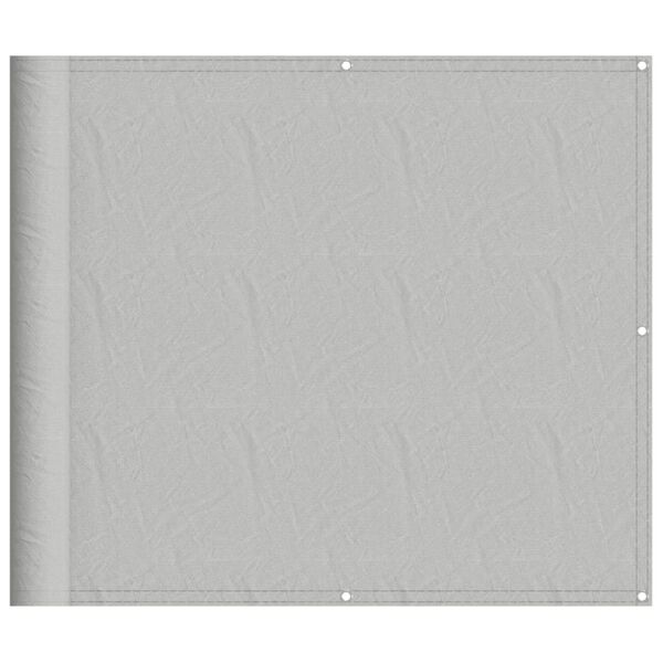 vidaXL &Eacute;cran de balcon gris clair 90x1000 cm 100% polyester oxford