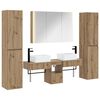vidaXL Ensemble de mobilier de salle de bain 6 pc Ch&ecirc;ne artisanal