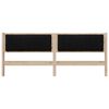 vidaXL Tête de lit capitonnée Marron 200 cm Pin massif
