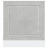vidaXL Panneau de lave-vaisselle Porto gris b&eacute;ton 60x1,5x67 cm