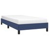 vidaXL Cadre de lit sans matelas bleu 100x200 cm tissu