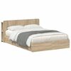 vidaXL Cadre de lit avec rangement Ch&ecirc;ne Sonoma 150 x 200 cm