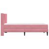 vidaXL Cadre de lit avec matelas Rose 80 x 200 cm Velours