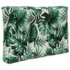 vidaXL Coussin de canap&eacute; d'ext&eacute;rieur 2 pcs Motif feuille Polyester