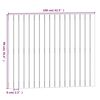 vidaXL Tête de lit murale Blanc 108x3x90 cm Bois massif de pin