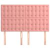 vidaXL T&ecirc;te de lit Rose 144x5x118/128 cm Velours