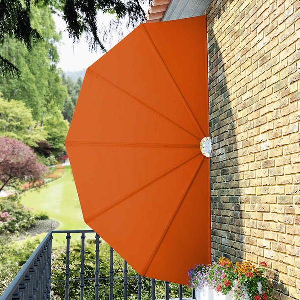 vidaXL Auvent lat&eacute;ral pliable de terrasse Terre cuite 200 cm