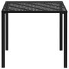 vidaXL Table de jardin Noir 80x80x72 cm Acier