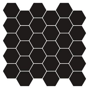 vidaXL Carreau hexagonal 10 pc Noir 30 x 30 cm Polyur&eacute;thane et PET
