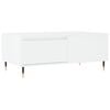 vidaXL Table basse Blanc 90x50x36,5 cm Bois d'ing&eacute;nierie