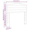 vidaXL T&ecirc;te de lit Ch&ecirc;ne brun 80 cm Bois d'ing&eacute;nierie