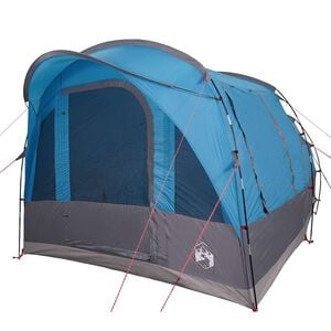 vidaXL Tente de camping tunnel 3 personnes bleu imperm&eacute;able
