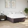 vidaXL Cadre de lit sans matelas marron fonc&eacute; 160x200 cm tissu