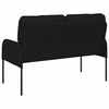 vidaXL Canap&eacute;s avec coussin 110cm Noir Contreplaqu&eacute;