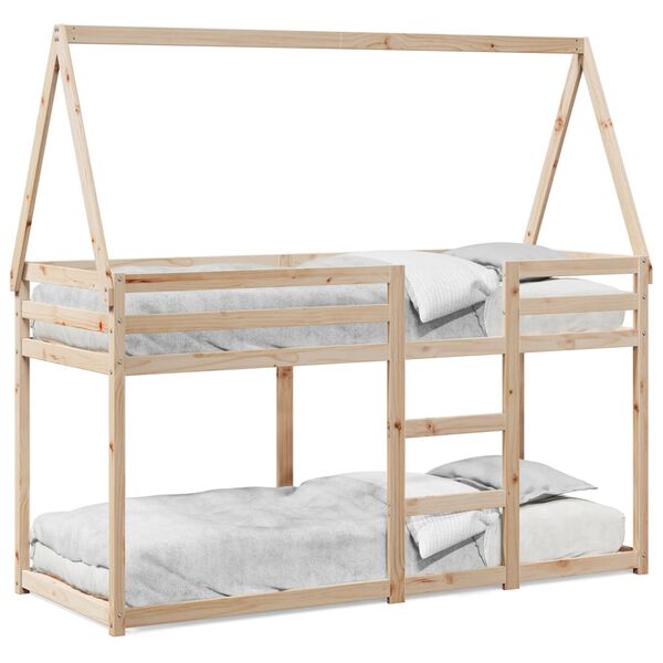 vidaXL Lit superposé sans matelas 90x190 cm bois de pin massif