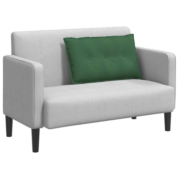 vidaXL Coussin de Dos Vert Jungle 80 x 50 cm Tissu en velours c&ocirc;tel&eacute;