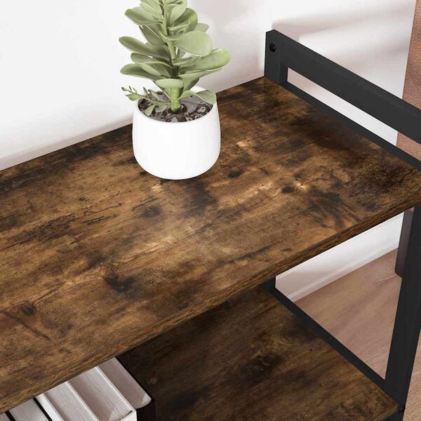 vidaXL &Eacute;tag&egrave;re Ch&ecirc;ne fum&eacute; 40 x 30 x 85 cm Bois d'ing&eacute;nierie